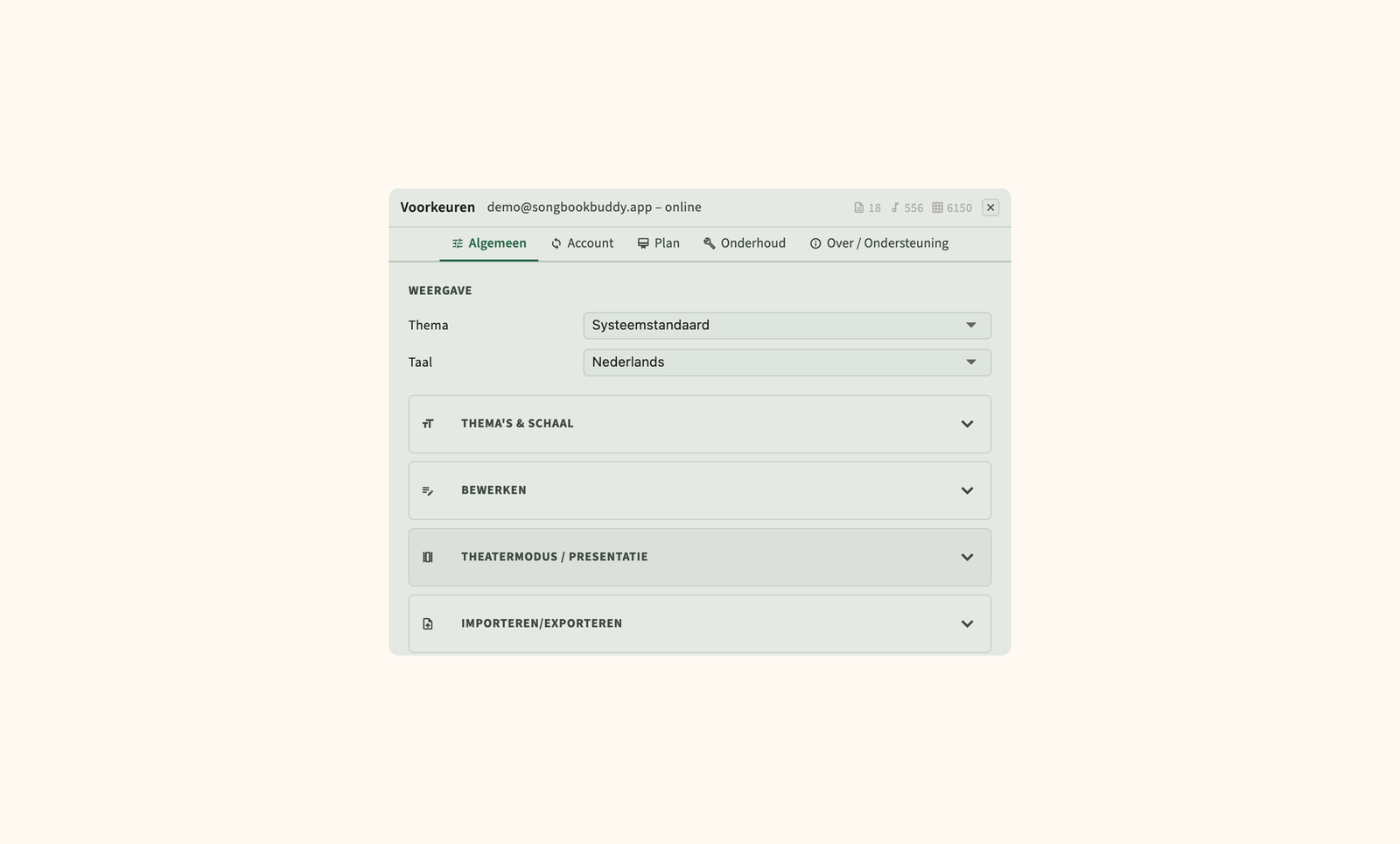 Google Fonts-browser voor songtypografie op het podium