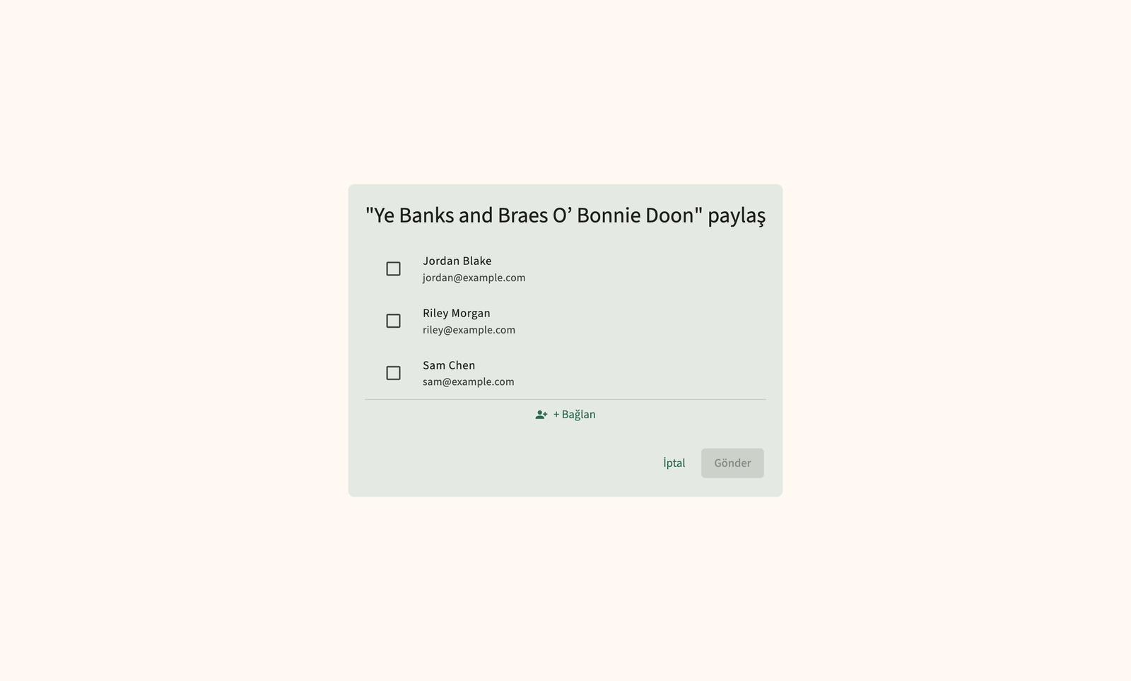 Band üyeleriyle şarkı ve setlist paylaşımı