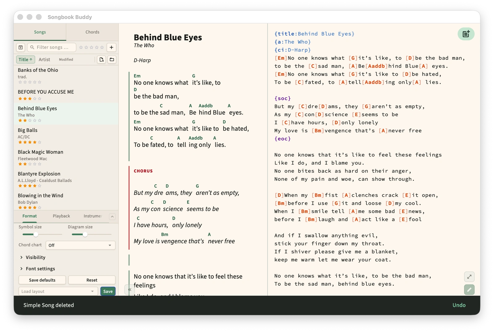 Songbook Buddy screenshot